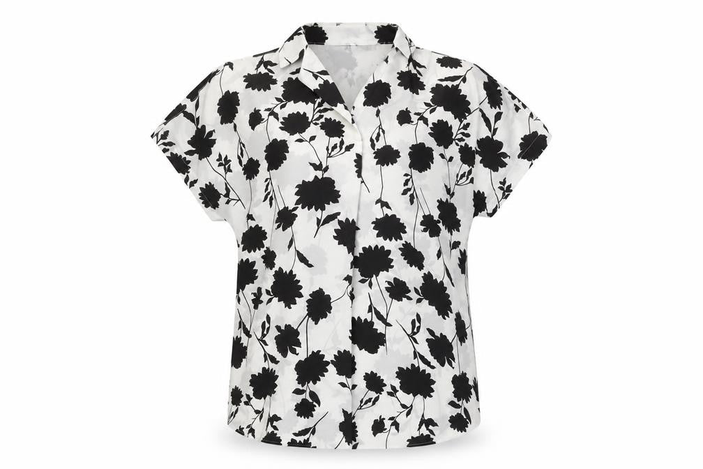 Marks and Spencer Women's Ivory Floral Top Size 10