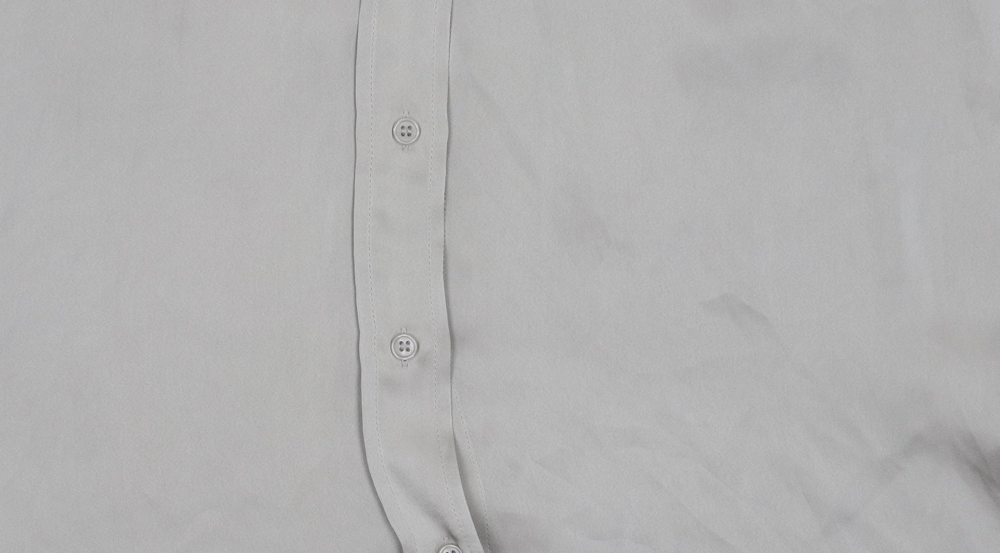 H&M Women's Beige Button-Up Shirt Size 12
