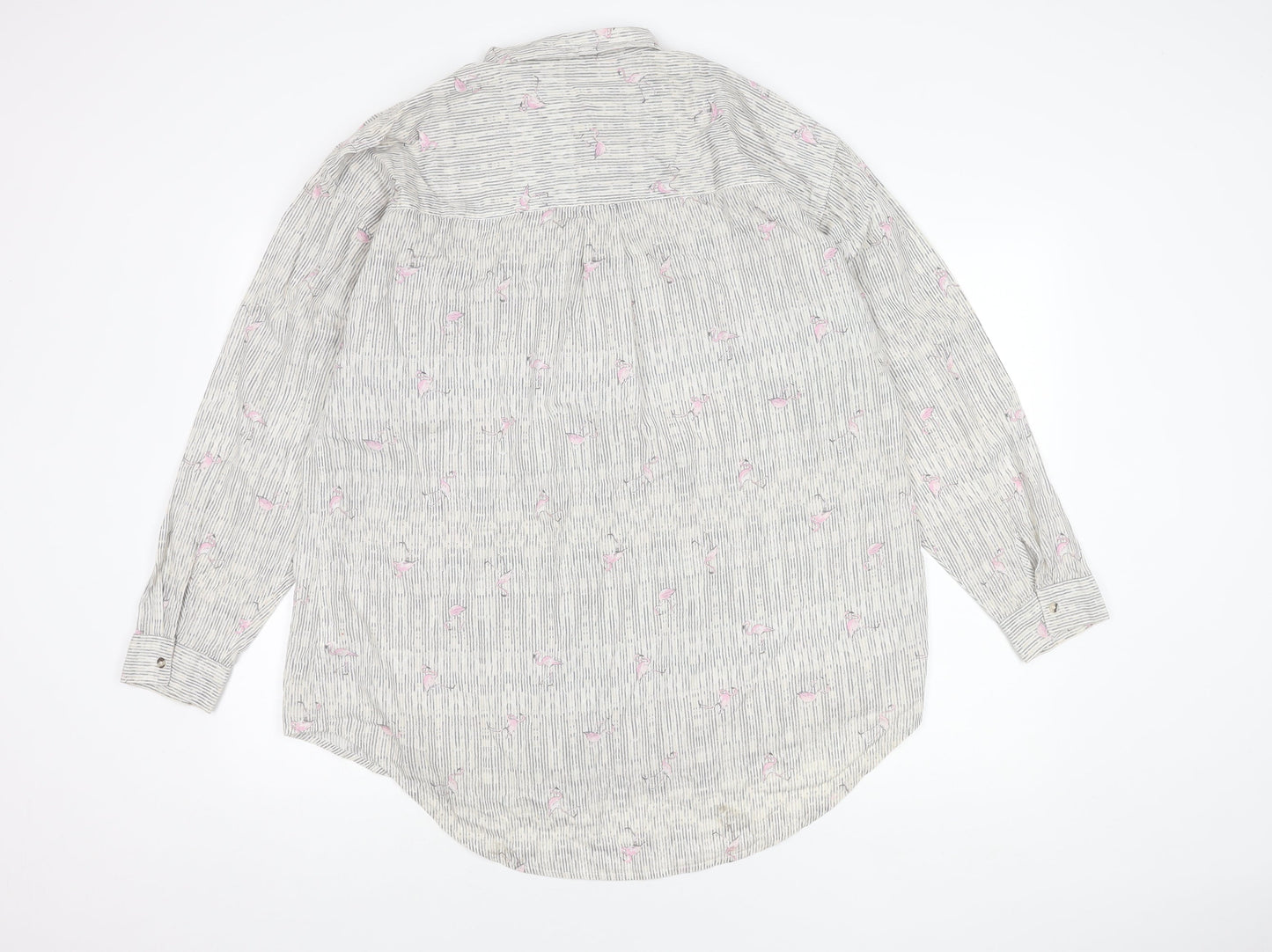 Next Women's Multicoloured Button-Up Shirt, Size 18