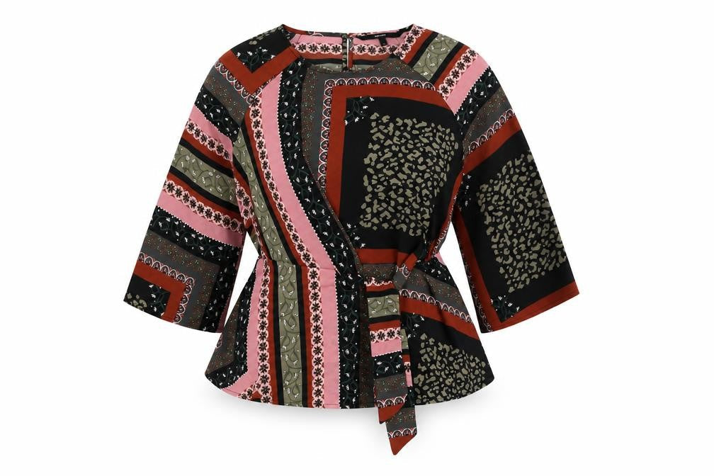Womens UK Size S VERO MODA Multicoloured Polyester Blouse