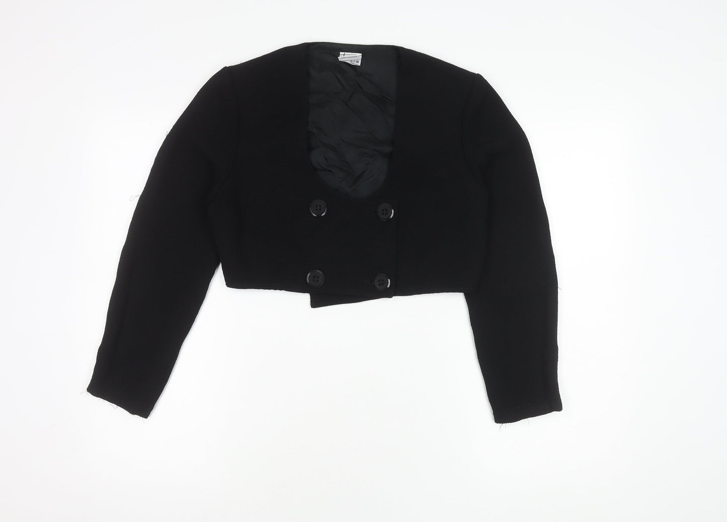 Linette Design Women's Black Cropped Blazer Size 8