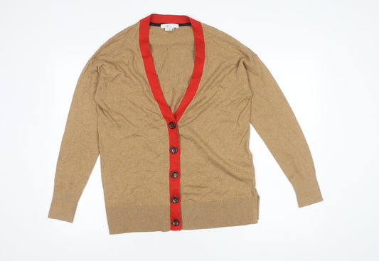 Boden Brown V-Neck Cardigan M Unisex