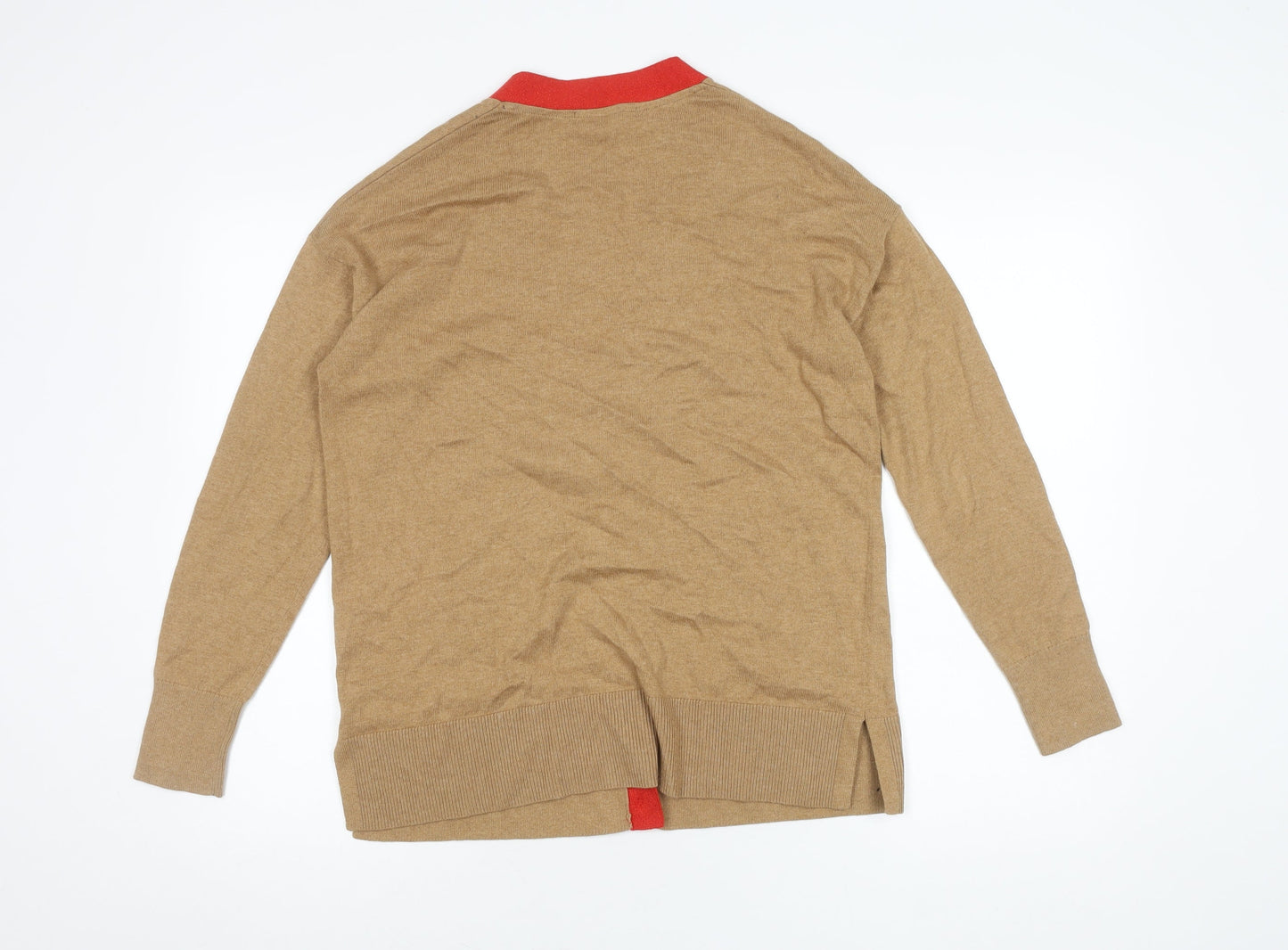 Boden Brown V-Neck Cardigan M Unisex