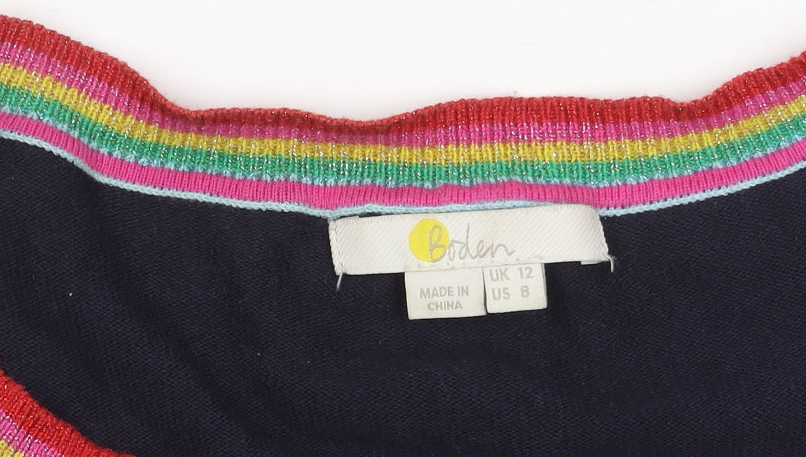 Boden Women’s Blue Cardigan, Size 12 – Stylish & Versatile