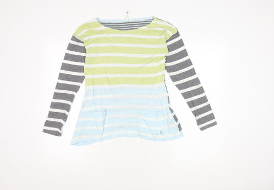 White Stuff Women's Multicoloured Striped Jumper Size 10