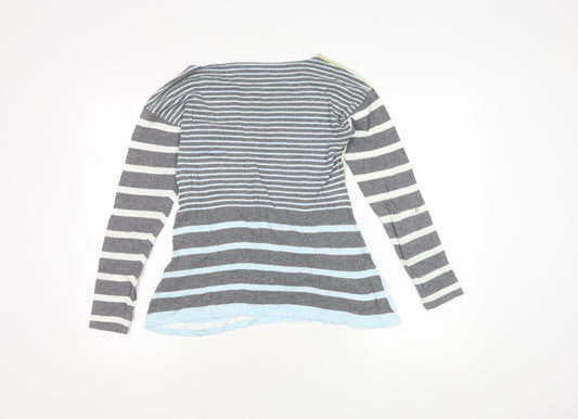 White Stuff Women's Multicoloured Striped Jumper Size 10