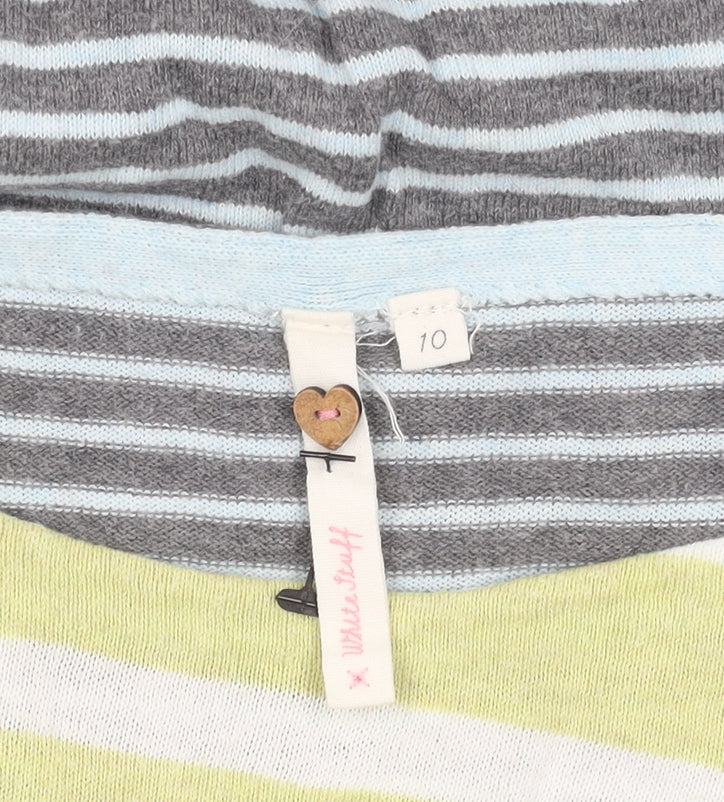 White Stuff Women's Multicoloured Striped Jumper Size 10
