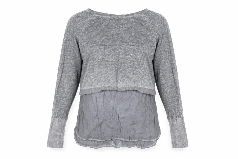Womens UK Size 10 Mint Velvet Grey Cotton Blend Blouse
