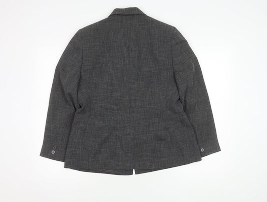 Planet Women's Grey Suit Jacket, Size 14, Classic Fit