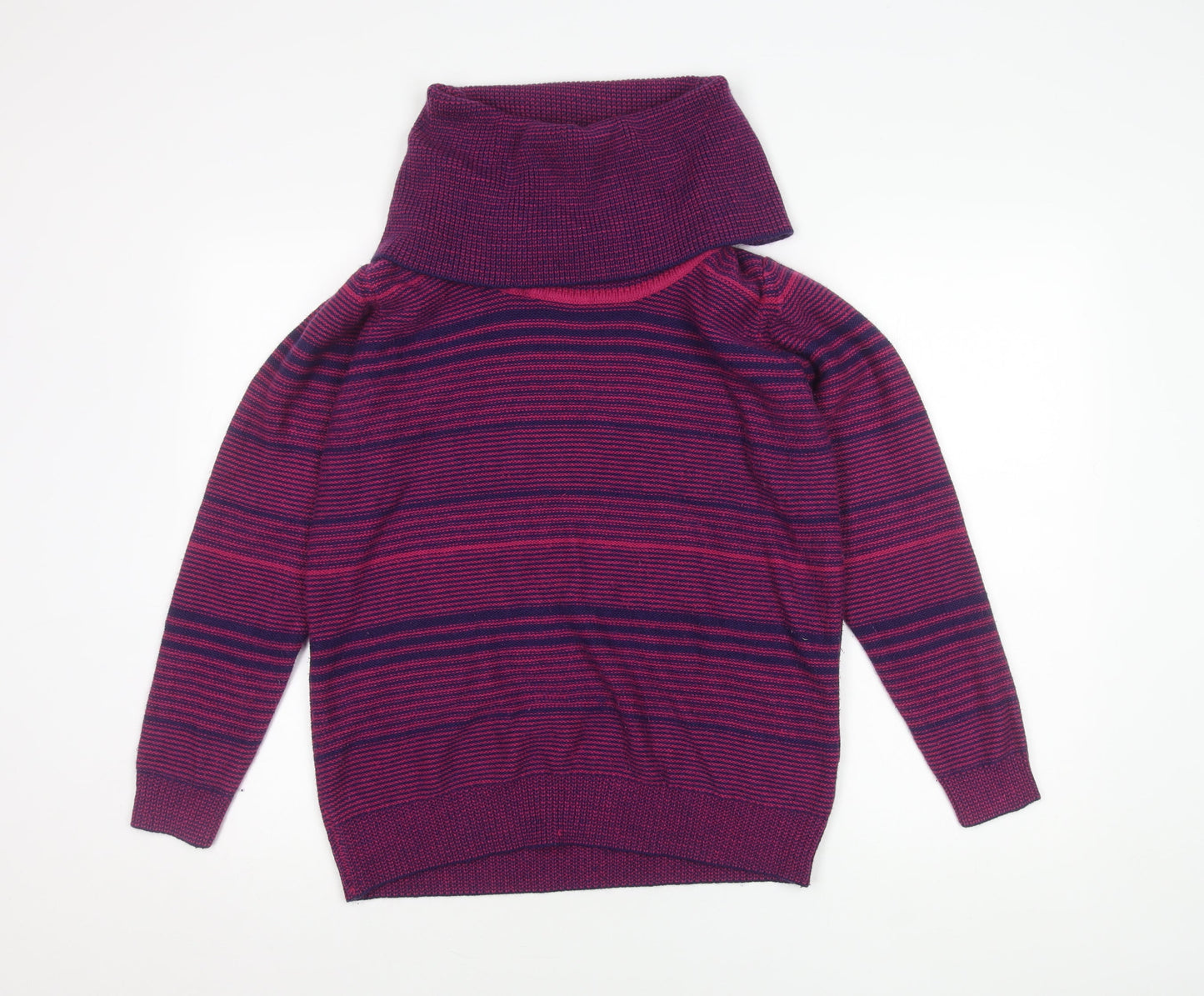 Isle Women's Multicoloured Cowl Neck Jumper - 14-16