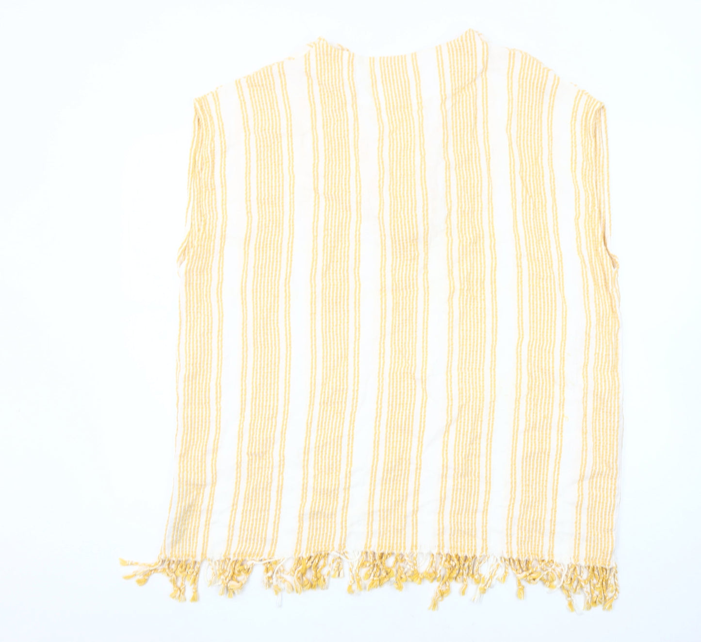 Zara Women's Yellow Tunic Blouse, Size 8, Summer Style