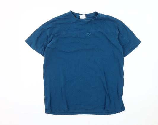 Gymshark Men's Blue M Crew Neck T-Shirt