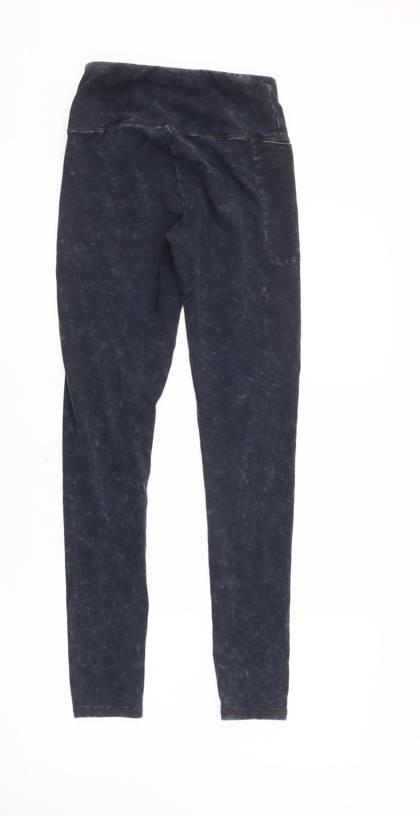 Hollister Women's Black Acid Wash Ultra High-Rise Leggings