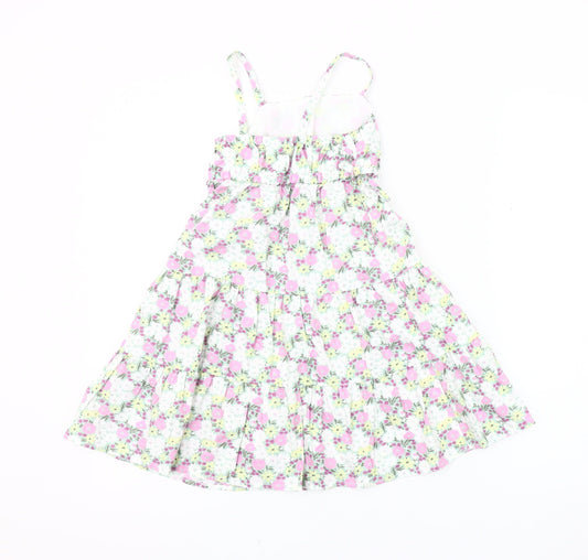 GAP Girls Multicoloured Floral A-Line Dress XS