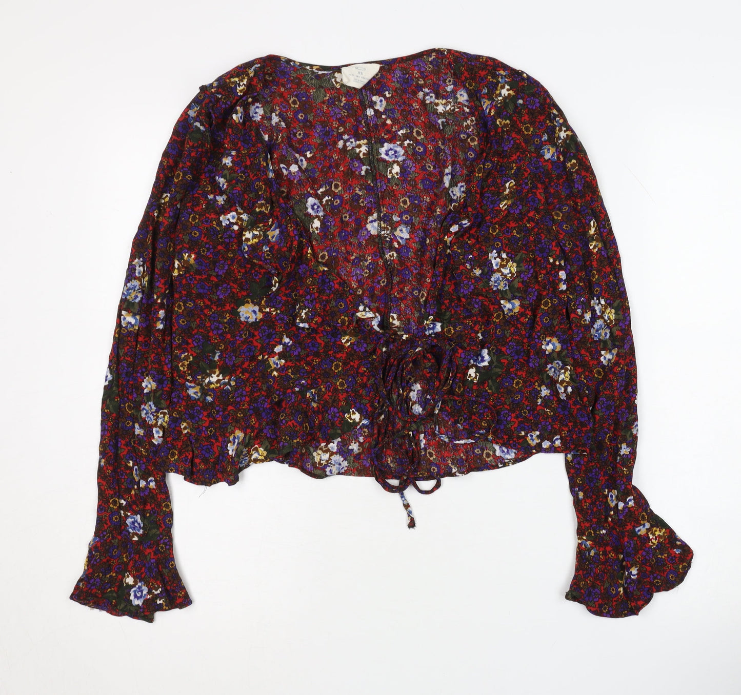 Pins and Needles Women's XS Multicoloured Floral Blouse