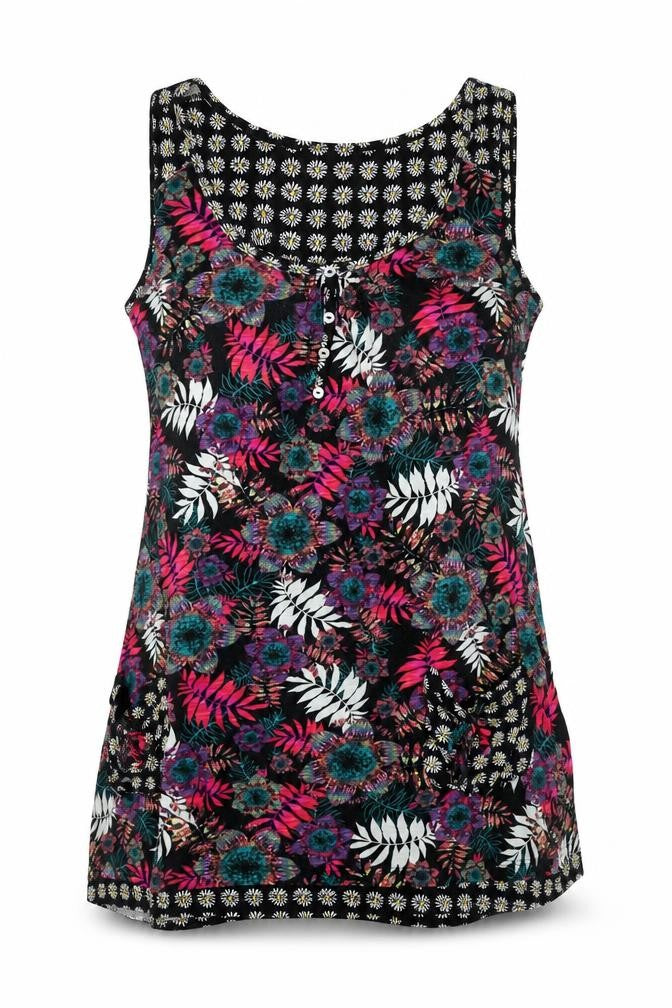 Womens UK Size 10 Joe Browns Multicoloured Cotton Tank