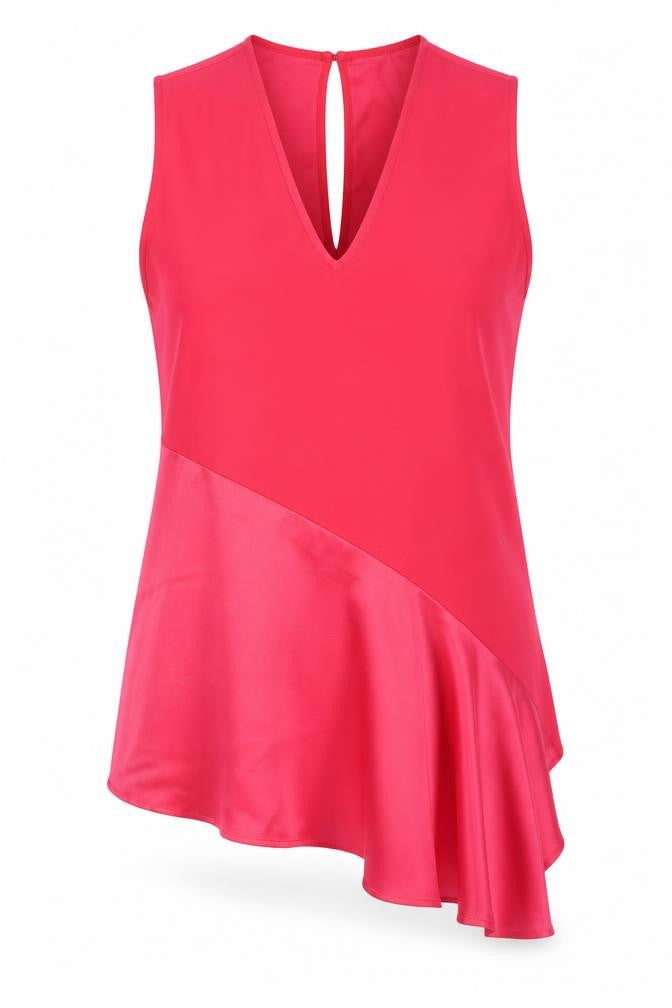 Marks and Spencer Women's Red Sleeveless Blouse Size 12