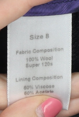 Crombie Women's Black Wool Dress Pants Size 8