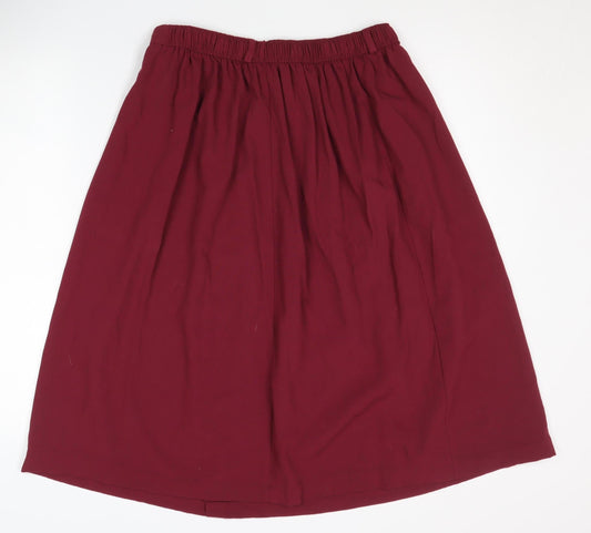 Berketex Women's Red Skirt Size 16 with Buttons