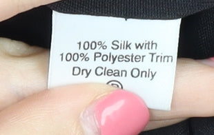 Temperley London Women's Black Silk Dress, Size 12