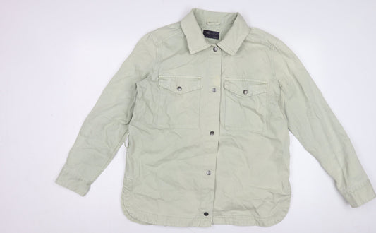 Marks and Spencer Women's Green Cotton Jacket, Size 12