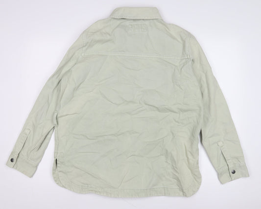 Marks and Spencer Women's Green Cotton Jacket, Size 12