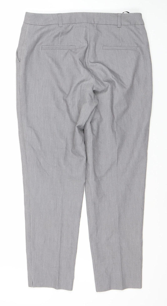 Dorothy Perkins Women's Grey Trousers Size 8
