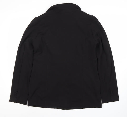 Wallis Women's Black Notch Blazer Size 12