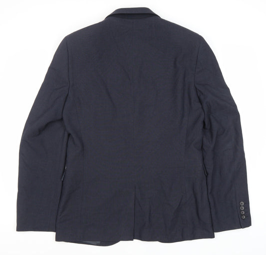 Next Men's Blue Blazer 40 Long Length Formal Classic