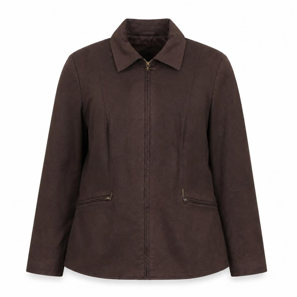 BHS Women's Brown Zip-Up Jacket Size 12