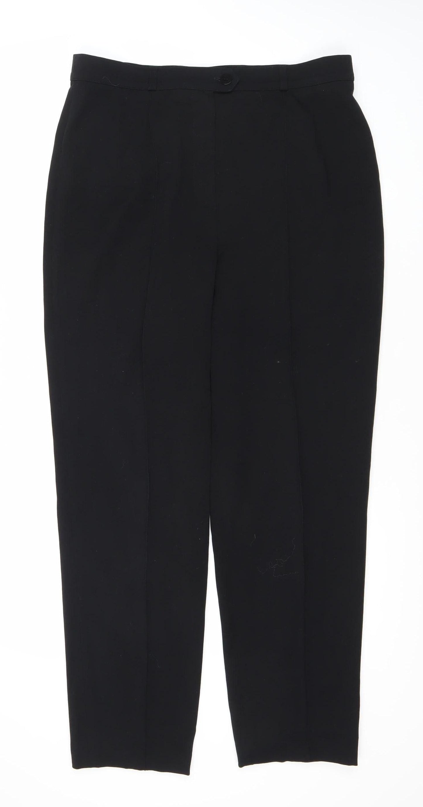 Gerry Weber Women's Black Straight Trousers Size 16