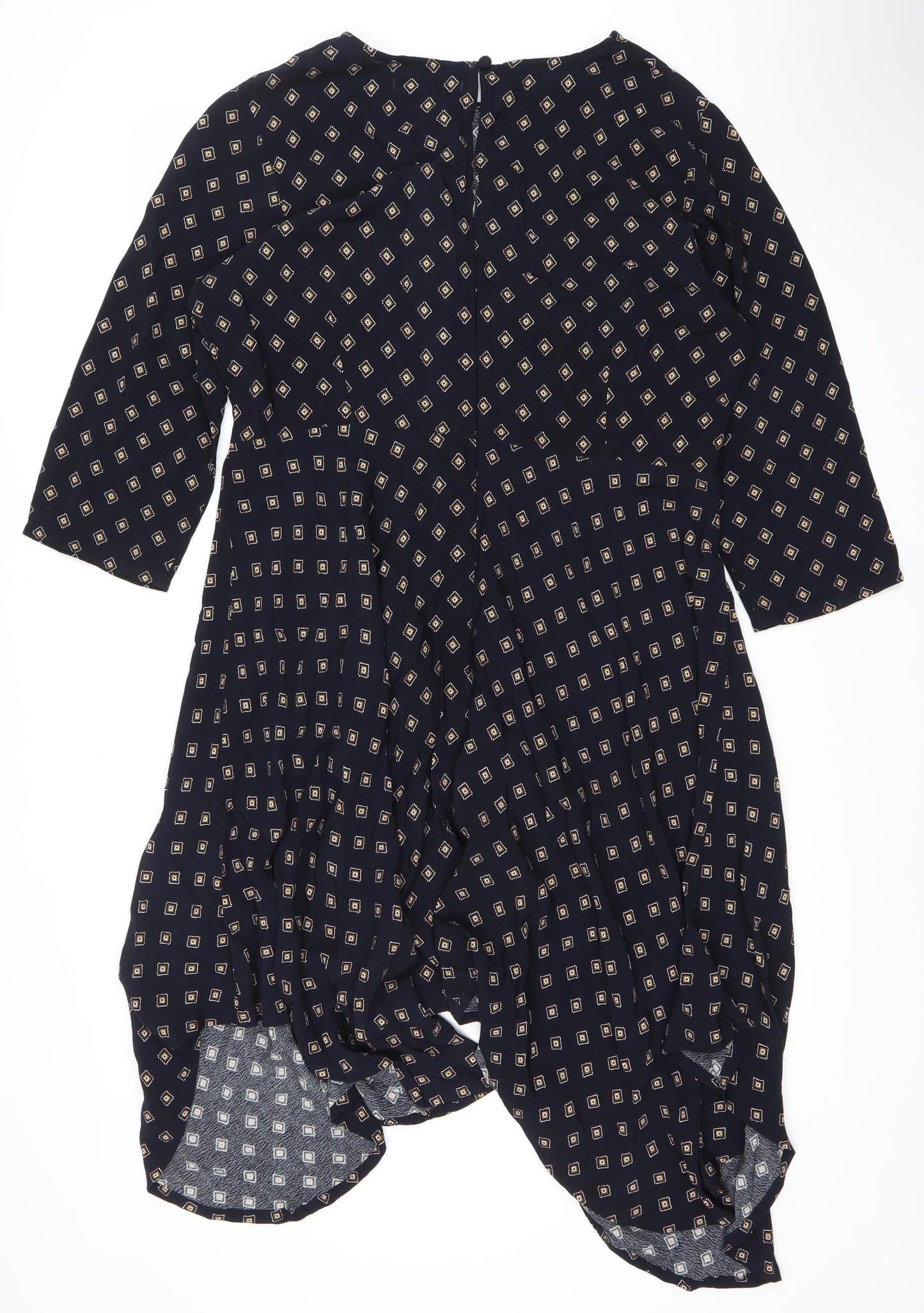 Marks and Spencer Women's Blue Geometric Dress