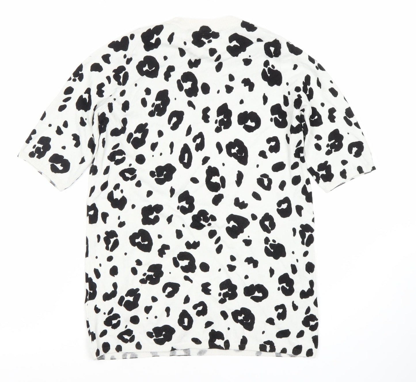 Marks and Spencer Women's Animal Print T-Shirt - Black, Size S