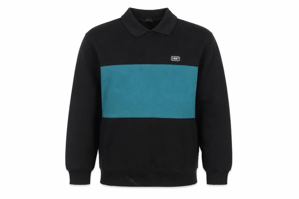 New Look Men's Black XS Collared Sweatshirt