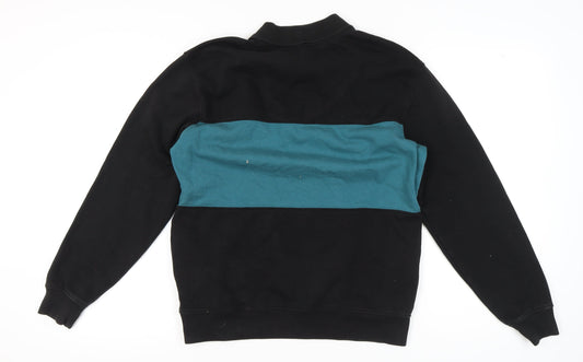 New Look Men's Black XS Collared Sweatshirt