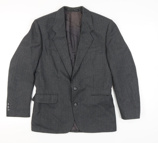 Burton Collection Men’s Grey Striped Suit Jacket 36S
