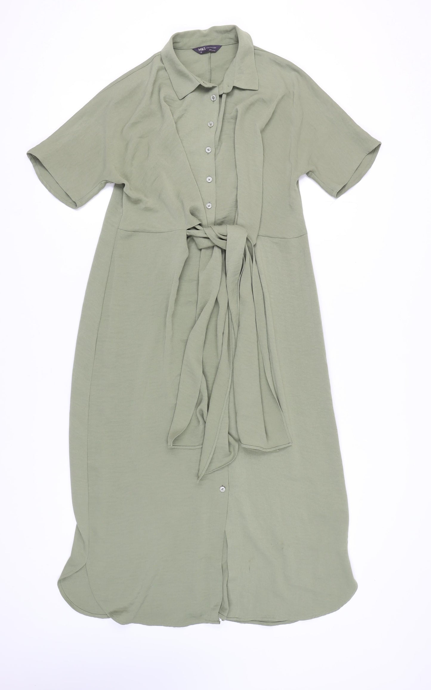 Marks and Spencer Women’s Green Shirt Dress Size 10