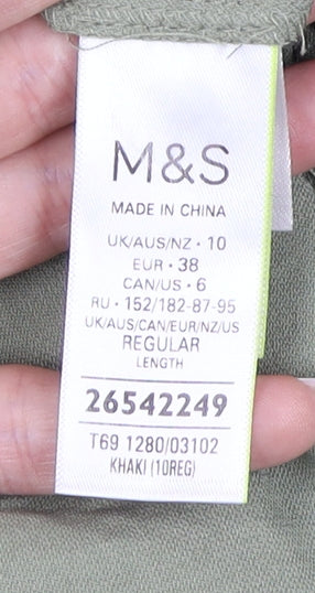 Marks and Spencer Women’s Green Shirt Dress Size 10