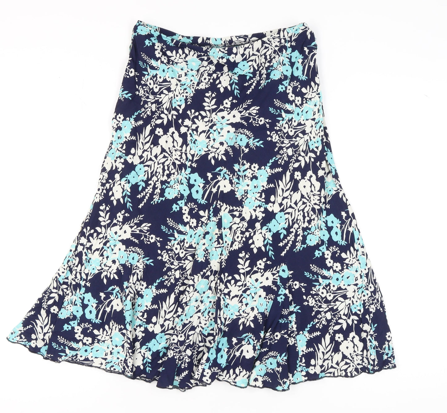 Marks and Spencer Women's Floral A-Line Skirt - Size 10