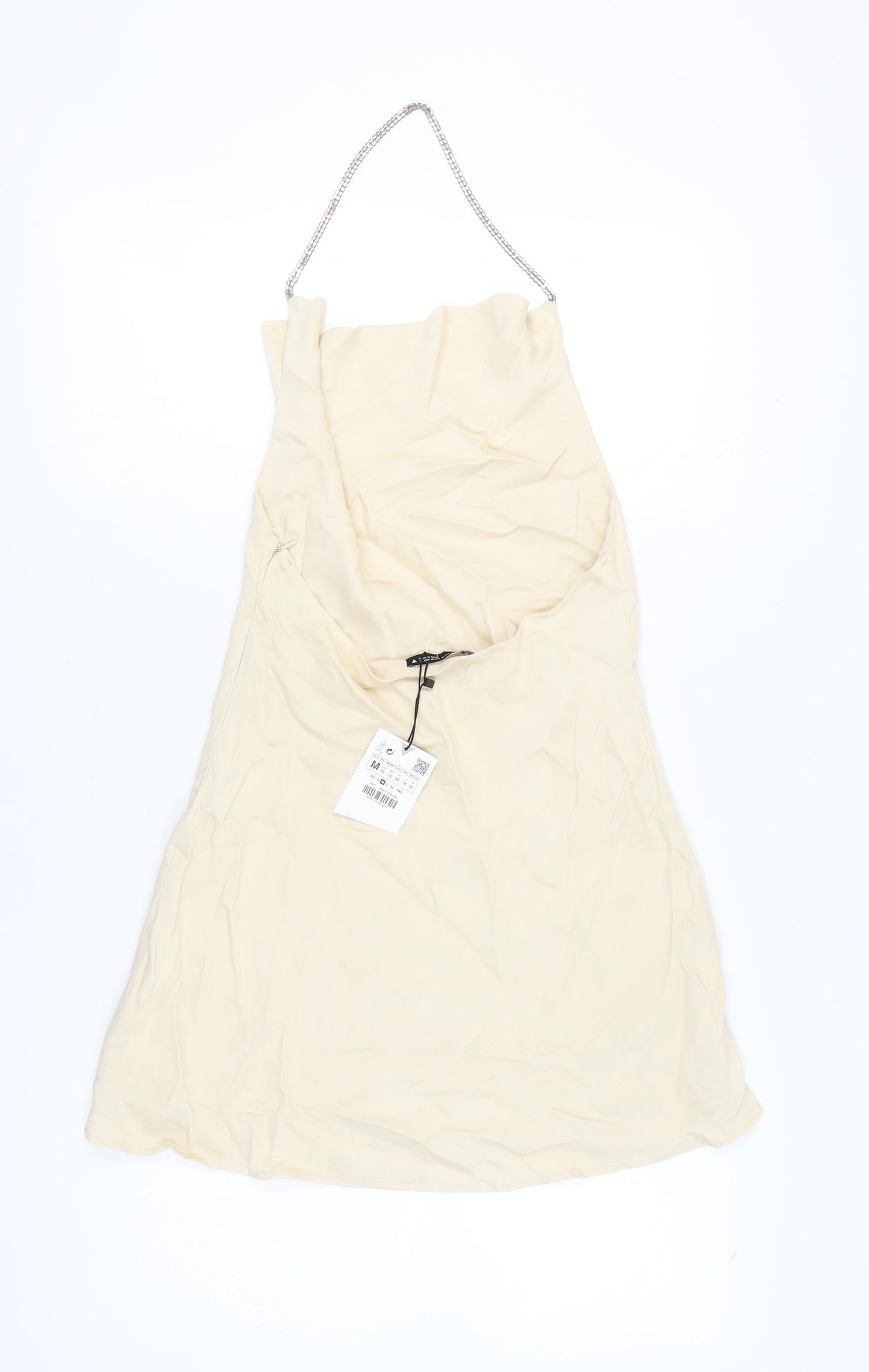 Zara Beige Strappy Sleeveless Women's Dress Size 12