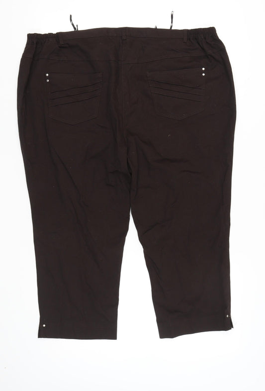 COSMA Women's Black Trousers, Size 28 - Classic Style
