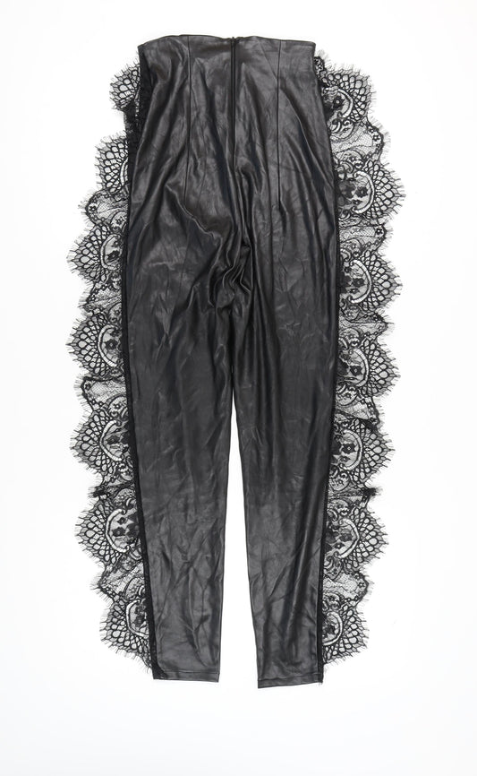 The Dolls House Women's Black Lace Leggings S