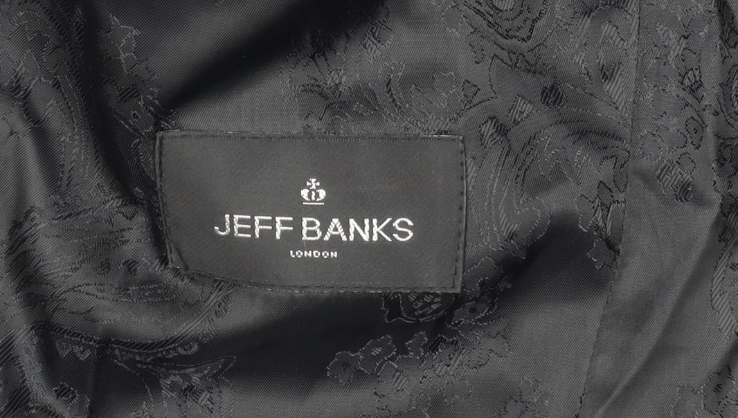 Jeff Banks Black Men's Blazer Tuxedo Size 38L Formal