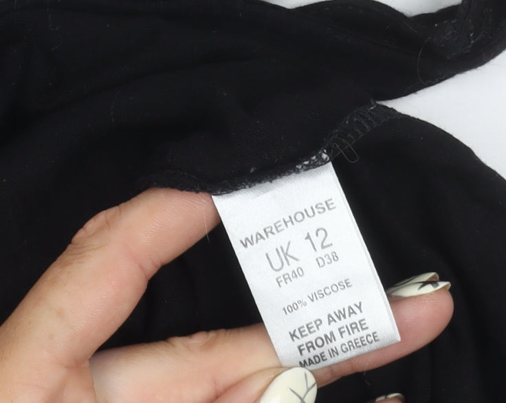 Warehouse Women's Black Long Tank Dress Size 12