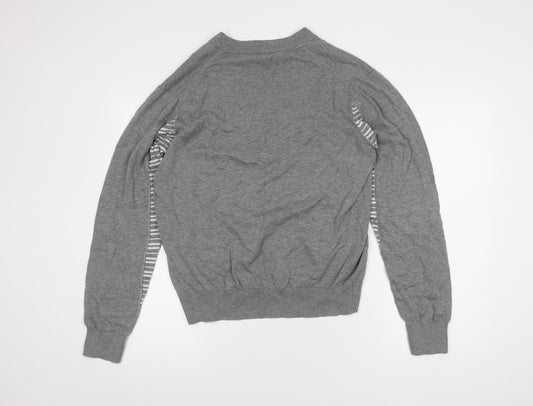 Paul Smith Women's Grey Henley Jumper - Size L