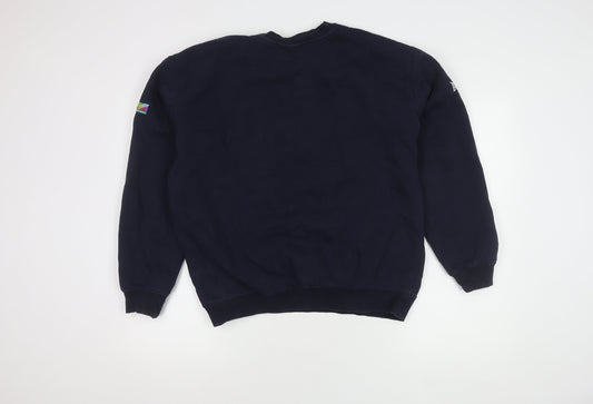 Lonsdale Men's Blue Graphic Print Sweatshirt L