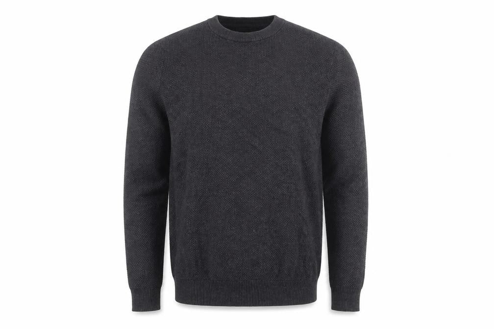 Howick Men's Grey Cotton S Pullover Jumper