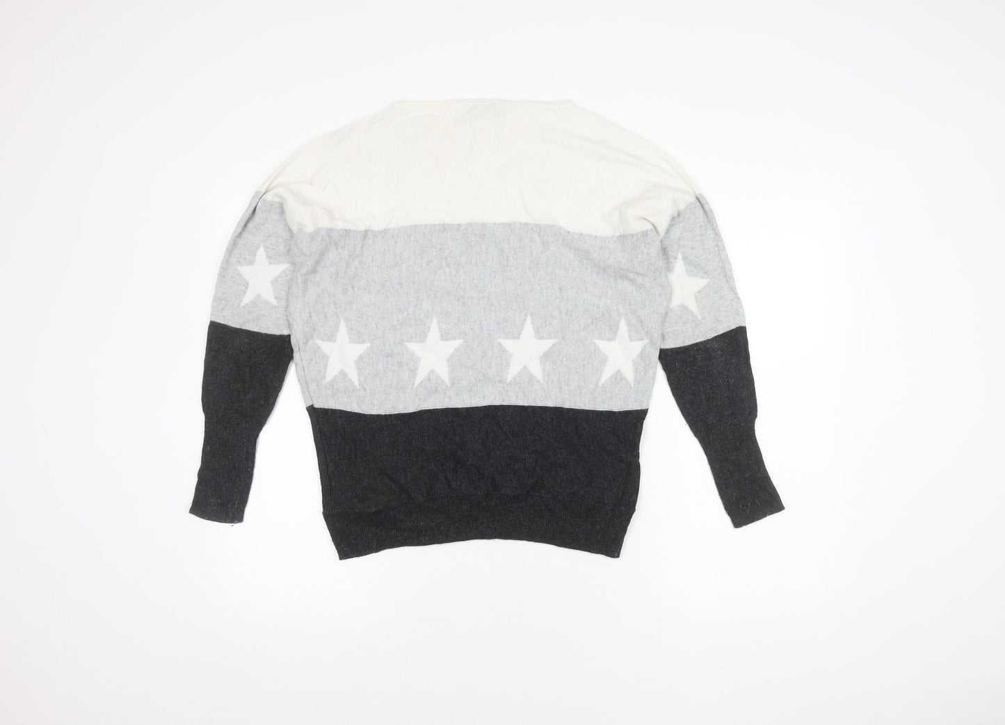 Mint Velvet Women's Grey XS Star Pullover Jumper