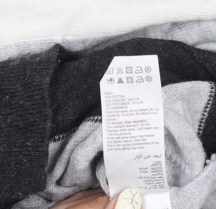 Mint Velvet Women's Grey XS Star Pullover Jumper