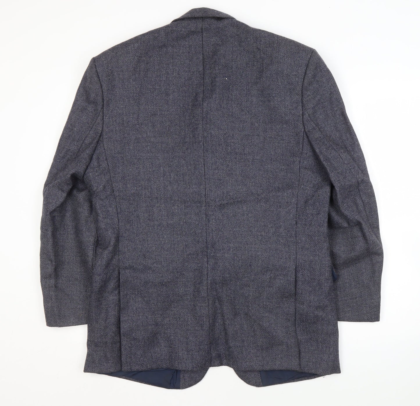Wellington Men's Grey Wool Blazer, 42R, Classic Style